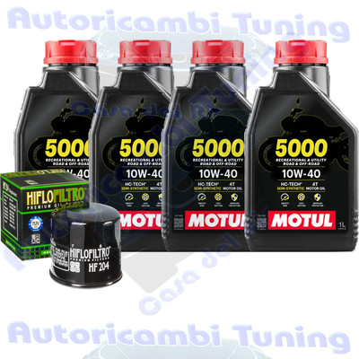 Motul 5000 10W40 Ölwechselkit Für Honda CTX1300 2014-2016