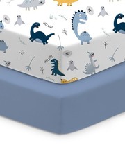 Crib Sheets 2 Pack, Fitted Crib Sheet for Standard Crib Mattress 28x52x9, Ult...