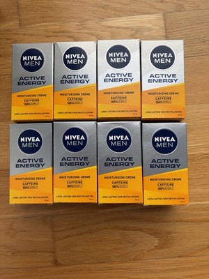 8x nivea men active energy moisturized creme caffein coffein 50ml