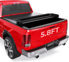 5.8 Ft Soft Quad Fold Truck Bed Tonneau Cover Compatible With 2009-2026 Dodge Ra