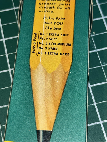 Vintage Dixon Ticonderoga Blei #1388 #2 10 Bleistifte in grüner Box Ethan Allen - Bild 8 von 14
