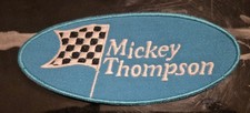 Vintage Mickey Thompson Racing Patch Blue Oval Checkered Flag Drag Racing Hat