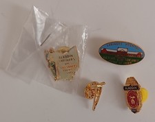 4 Vintage Shriner Masonic Hospital & Related Enamel Lapel Pins Lot 1988, 97, 98