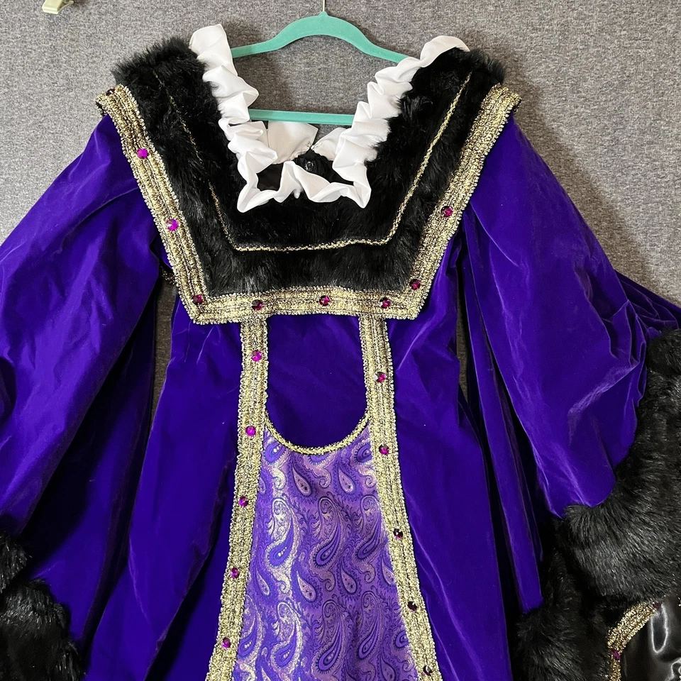 Rubies Renaissance Dress Princess Costume Purple Velvet Vintage Medieval RARE S - Image 2 of 4