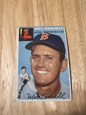 1954 Topps - Mel Parnell #40 White Back