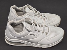 SKECHERS Uno 2 AIR AROUND YOU Low Top SNEAKERS in White Womens Size 8
