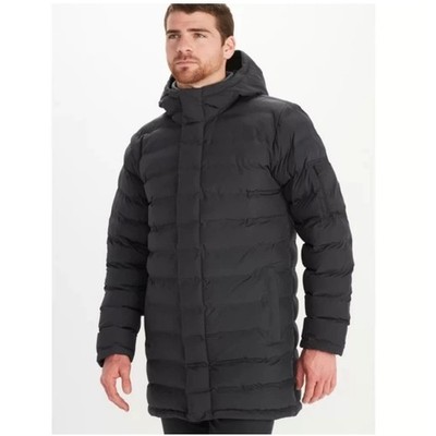 Marmot Alassian Featherless Parka Men M Black 3M Thinsulate Winter Coat