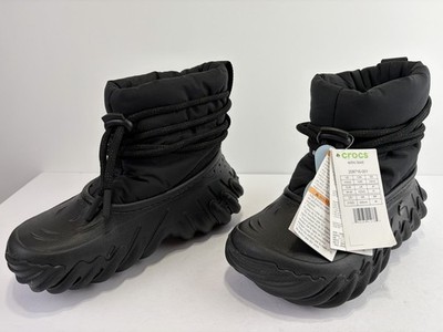 Crocs Adult Echo Winter Boots Triple Black 208716-001 Women's Size