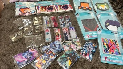 Gundam Ichiban Kuji Limited Souvenir Set Cards Stickers Coaster Keychain Japan