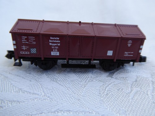 Eisenbahn Arnold Güterwagen/Klappdeckelwagen 16781 Braun Spur N  gebraucht | Zustand: Gebraucht