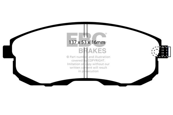 EBC DP41636R BRAKE PAD SET DISC BRAKE Front
