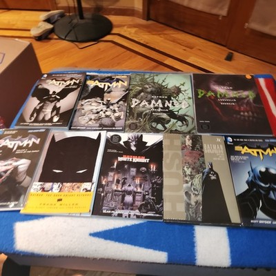 Batman DC Hardcover Book & Graphic Novel Lot of 9 Some Bagged as Well