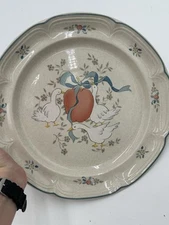 Marmalade Country Geese Chop Plate Platter 12" Stoneware #8868 Int. China Co