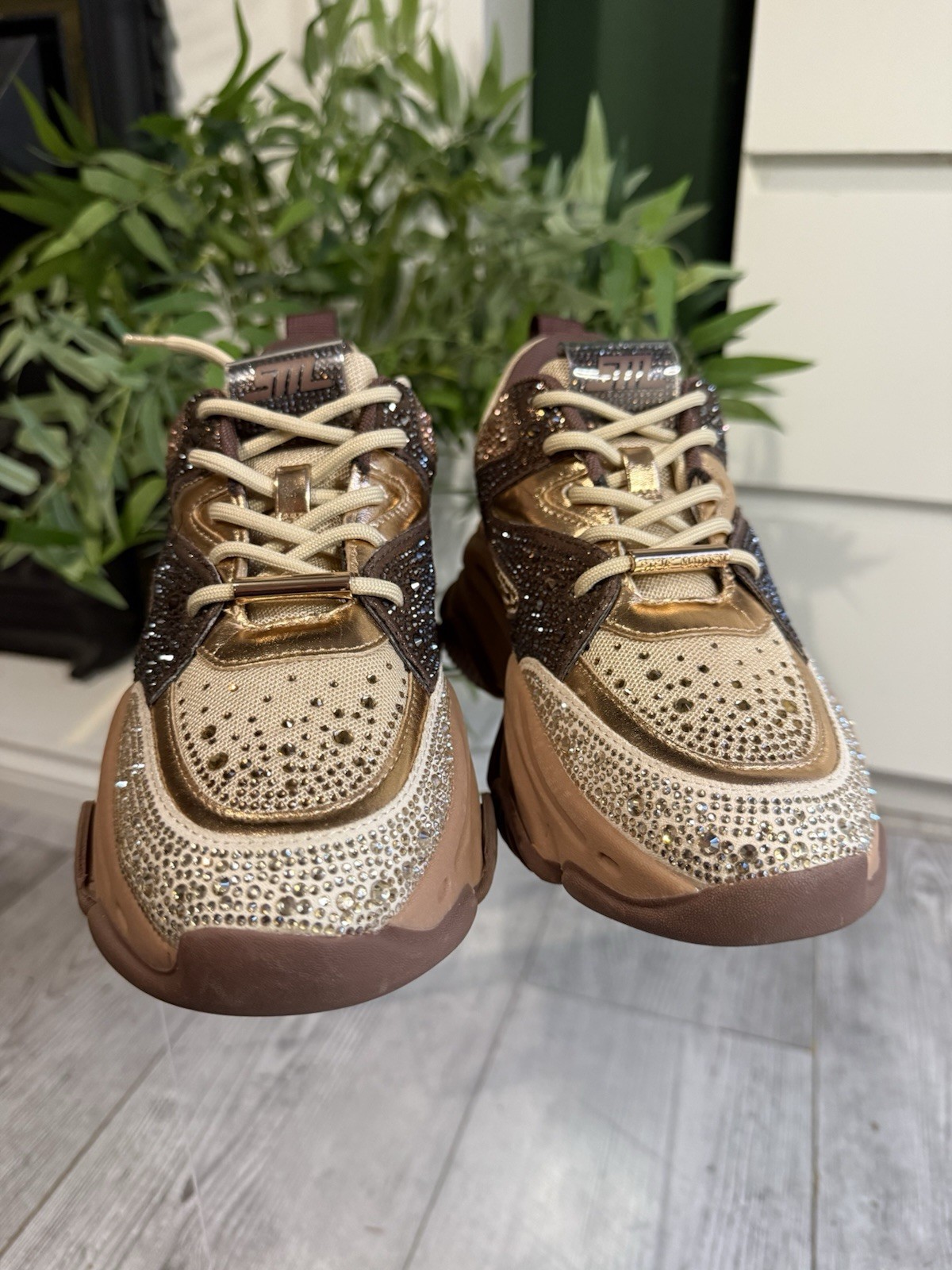 Steve Madden Privy Chunky Trainers cappucino UK4 EU37 RRP£130 BNWT image 8