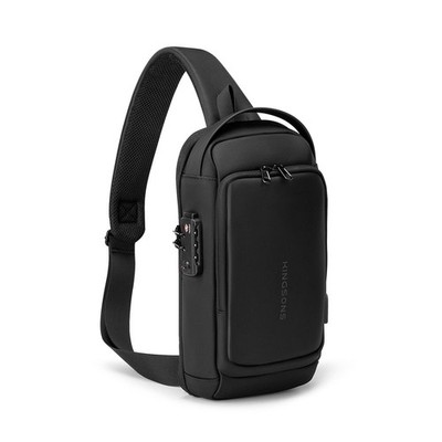Kingsons Sling Crossbody Bag Anti-theft Chest Shoulder Backpack for Men Water...