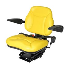 New Yellow Tractor Seat W/ Armrests Bbs108yl Fits John Deere Several