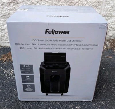 New Sealed Fellowes AutoMax 100MA 100-Sheet Micro-Cut Paper Shredder