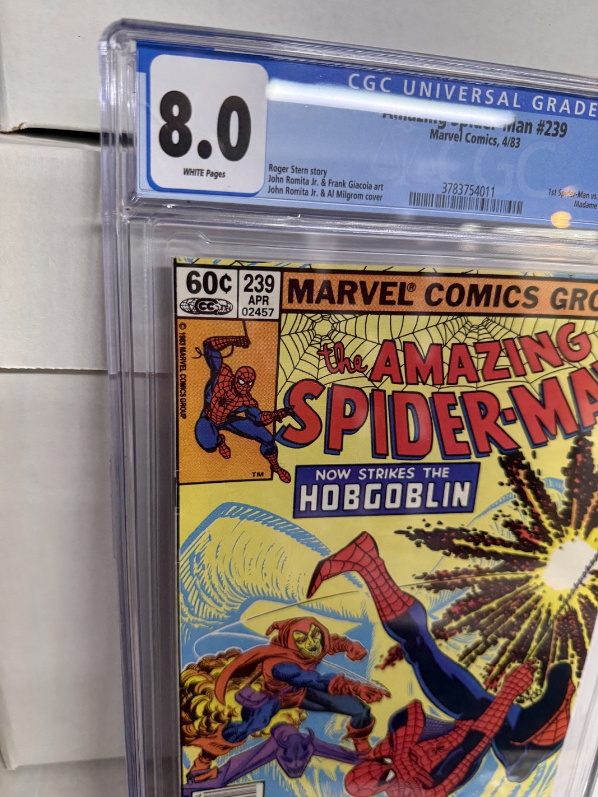 The Amazing Spider-Man #239 CGC 8.0 VF Marvel Comics April 1983. NICE ...