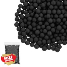 PATIKIL Foam Beads 7-9mm Mini Small Polystyrene Balls Black for Crafts