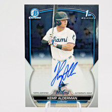 KEMP ALDERMAN Rookie Auto 1ST Bowman Chrome #CDA-KA (AU,RC) - Marlins