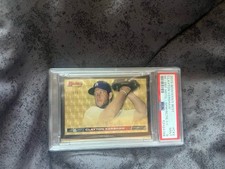 Marketplace image: 2015 Bowman's Best Hi-Def Heritage Clayton Kershaw 1/1 superfractor PSA 9