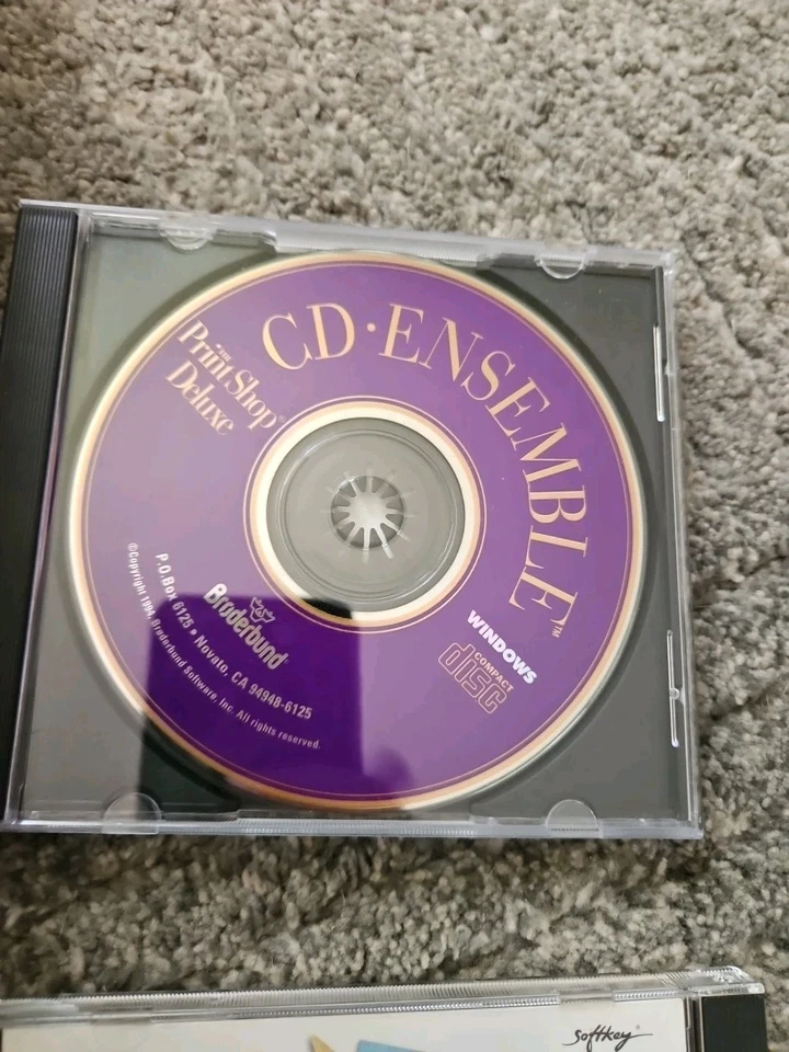 The Print Shop 6 CD Lot Ensemble Brøderbund Software Vintage Untested - Image 2 of 4
