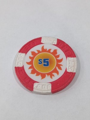 SUNCOAST CASINO LAS VEGAS, NEVADA $5.00 CHIP GREAT FOR ANY VINTAGE COLLECTION!