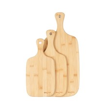 Salter Bamboo Paddle Chopping Board Set 3 Piece Food Serving Board (BW06732)