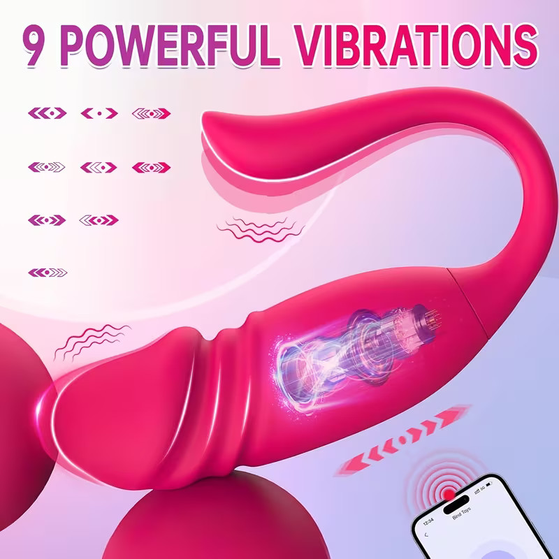 Anal Dildo Vibrator Mit Stoßfunktion Analplug APP G-Punkt Bullet Stimulation Hot