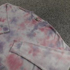 Show Me Your Mumu Sweater Womens S Pink Purple Tie Dye Pullover Sweatshirt Dress
