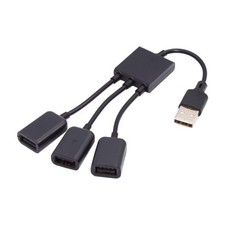 USB Y Splitter Cable 1 in 3 Out, USB 2.0 1 Male to 3 Female Port Expansion HU...