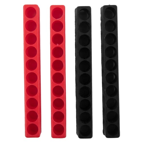Save Space and Stay Organized 4Pcs Bit Holder for 10 Hole Screwdriver Storage - Picture 3 of 12