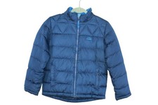 LL Bean Kids' Bean's Down Jacket Cozy Fleece Lining Blue Size M 10-12