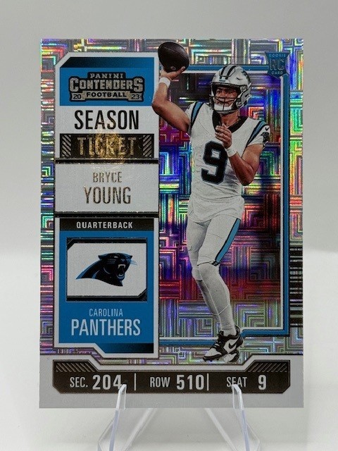 2023  Contenders Bryce Young Rookie MOJO Season Ticket Panthers RC #15
