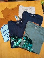 Bekleidungspaket Langarmshirt Junge, H&M+Yigga, Dino, Gr.134/140, top Zustand