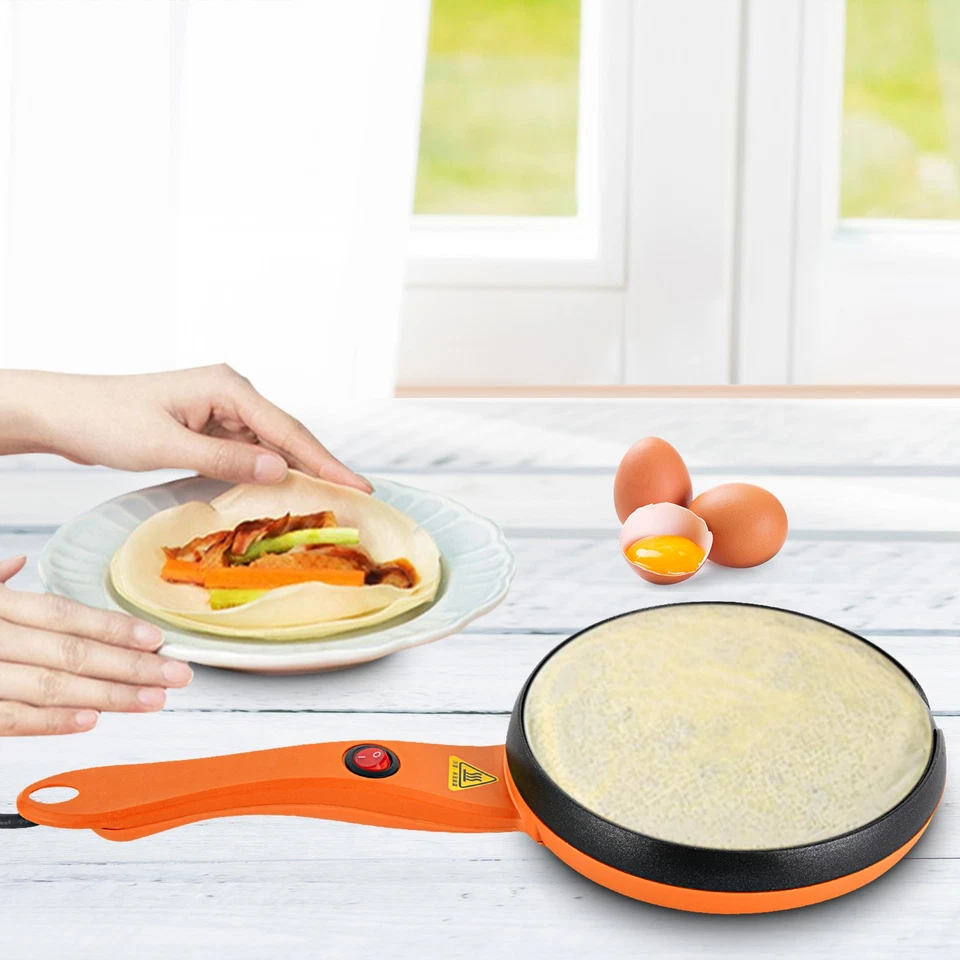 7 inch Electric Crepe Maker Non-Stick Pan Frying Pancake Baking Griddle Machine - image 4 of 4