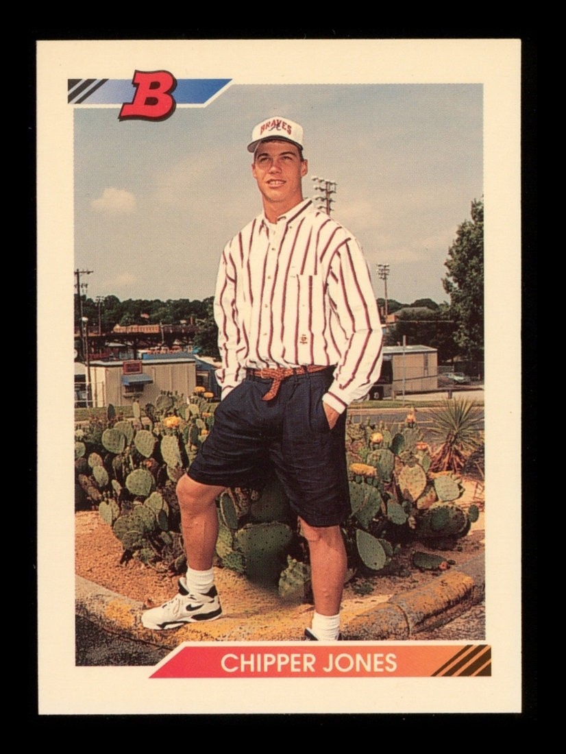 1992 Bowman: # 28 Chipper Jones DP RC NR-MINT