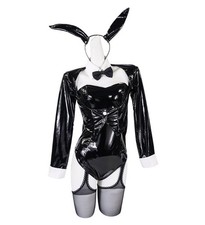 Costume sexy donna coniglietto ragazza vestito fantasia cosplay Halloween festa outfit set