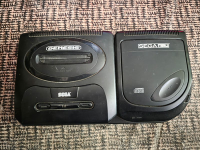 Sega CD Model 2 Black Console MK-4102A UNTESTED *SOLD AS IS*
