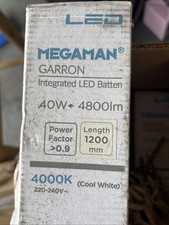 Megaman Garron  1200mm led Batten with defuser 4000k cool white, 40w