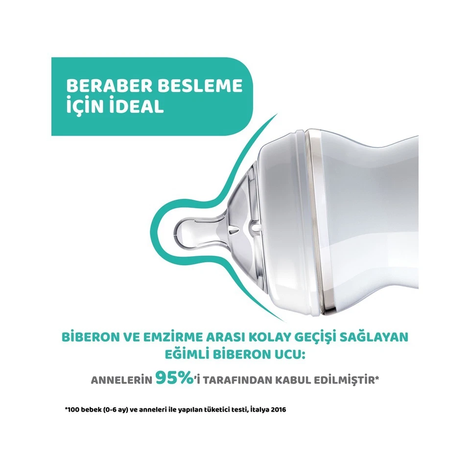 Chicco Naturalfeeling PP Baby Bottle 6 Months+ 330 ml New Patterned/11.15 oz - Image 3 of 3