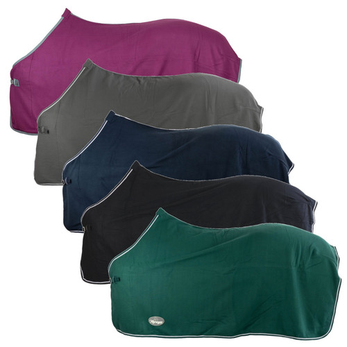 Abschwitzdecke ECONOMIC Marengos Fleecedecke grau blau schwarz grün violett lila - Bild 1 von 20