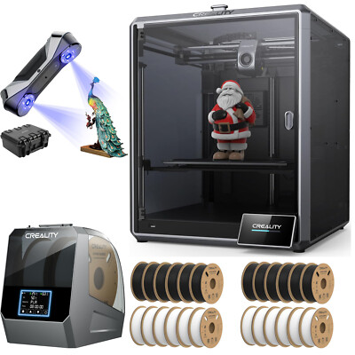 Creality K1 Max 3D Drucker mit CR-Scan Raptor & Trockenbox & 24KG Hyper Filament