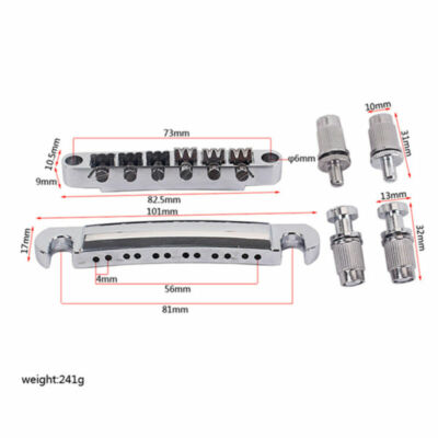 12 String Guitar Bridge Locking Bridge and Tailpiece Set for