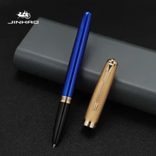 Jinhao 85 Blue Fountain Pen Hooded Extra Fine Nib With Screw Cap Without Box