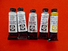 used/damaged Daniel Smith Watercolors, 15 ml tubes