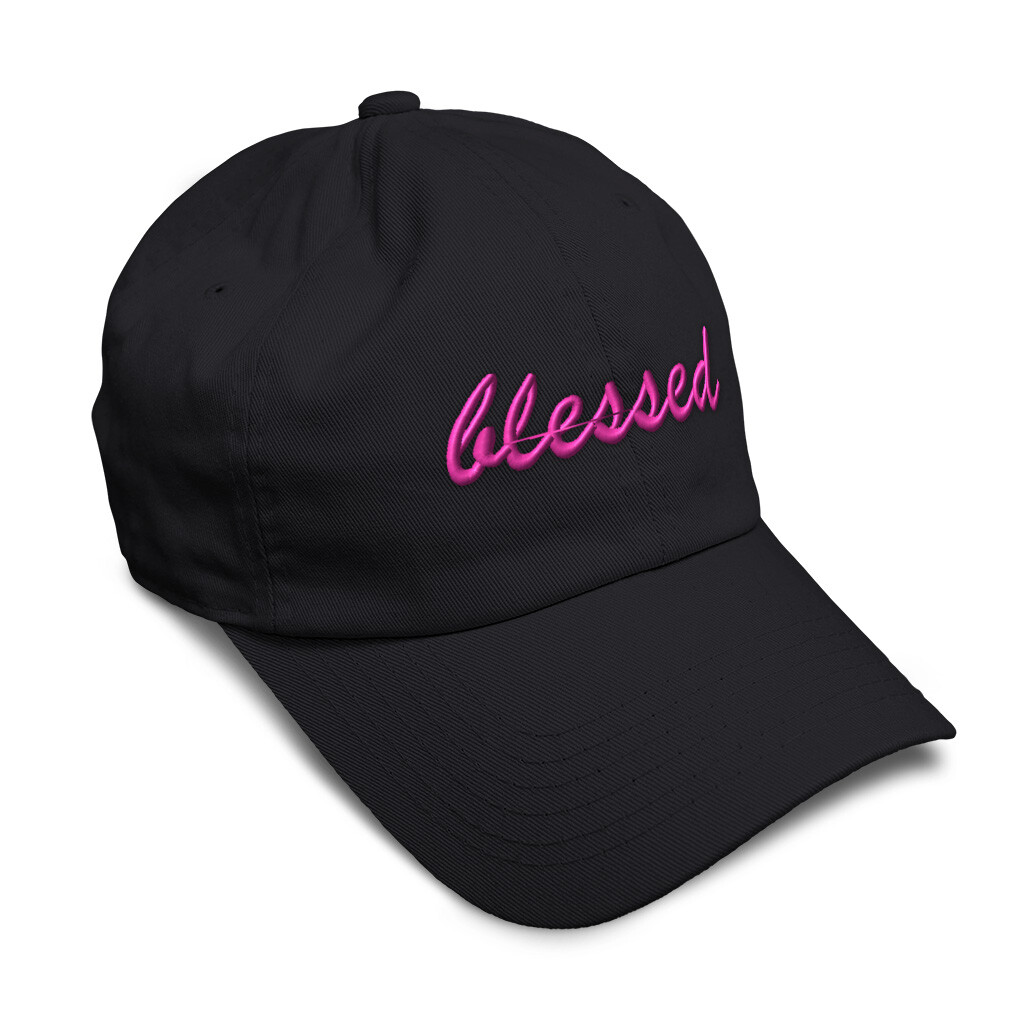 Soft Baseball Cap Blessed God Faith Dad Hats for Men & Women Buckle Closure