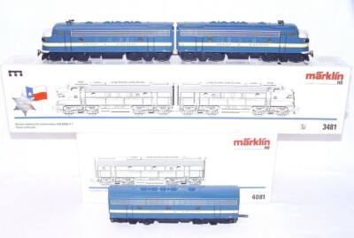 Marklin AC HO 1:87 USA TEXAS PACIFIC GM EMD F7 DIESEL 3-UNIT