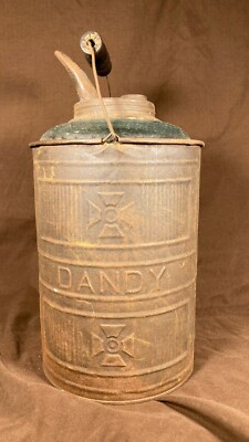 Rare Antique Dandy Glass / Tin Oil Can Kerosene Can Bottle | eBay