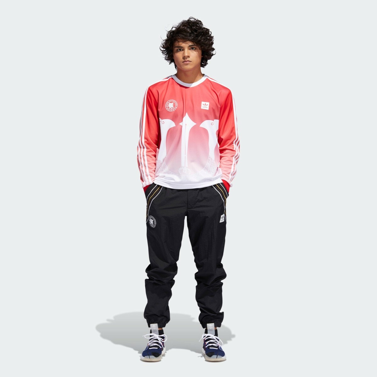 Adidas Skateboarding Mens Evisen Jersey DU3901 Scarlet/White